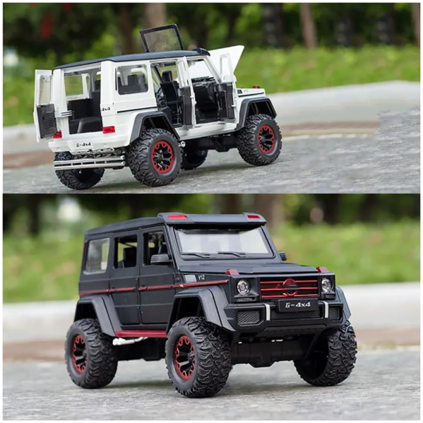 Радиоуправляемая машинка в дизайне Mercedes-AMG G63 G-Class 1:24 — металлическая RC модель Die-Cast на пульте, свет, звук, коллекц Радиоуправляемая машинка в дизайне Mercedes-AMG G63 G-Class 1:24 — металлическая RC модель Die-Cast на пульте, свет, звук, коллекц