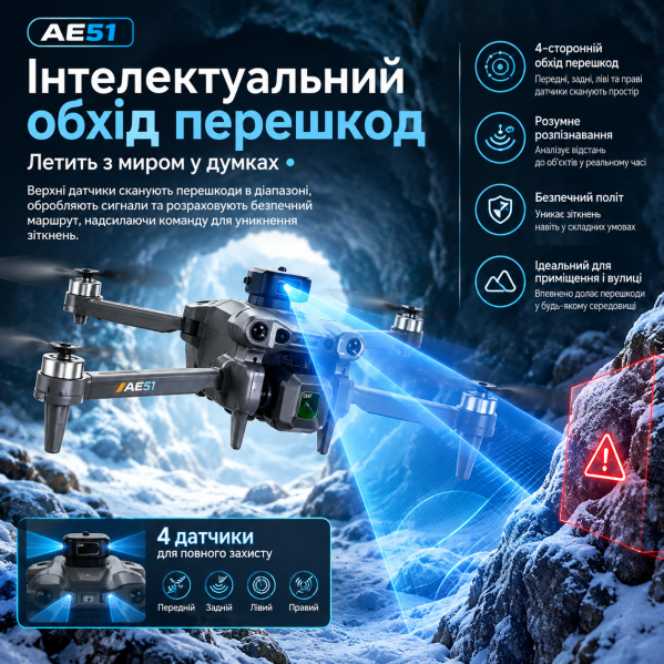 Квадрокоптер AE51 GPS с камерой, радиоуправляемый дрон с пультом и экраном 4.5", бесщеточные моторы, Optical Flow, обход помех. Квадрокоптер AE51 GPS с камерой, радиоуправляемый дрон с пультом и экраном 4.5", бесщеточные моторы, Optical Flow, обход помех.