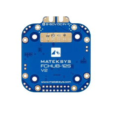 Плата распределения питания Matek FCHUB-12S V2 PDB для дронов и X-Class — 3–12S LiPo, 4×70A, датчик тока 440A, BEC 5V/12V, BLHeli3