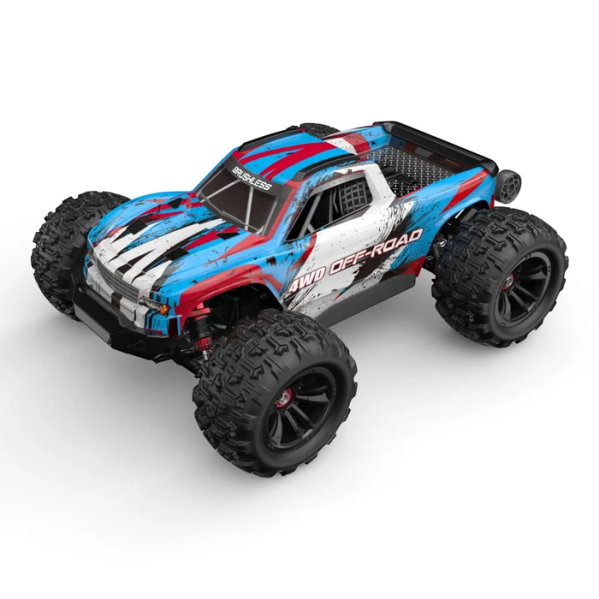 Радиоуправляемая машинка MJX Hyper Go 16218 1:16 4WD Brushless до 45 км/ч RC монстр-трак, АКБ 2000mAh, масляные амортизаторы, мета Радиоуправляемая машинка MJX Hyper Go 16218 1:16 4WD Brushless до 45 км/ч RC монстр-трак, АКБ 2000mAh, масляные амортизаторы, мета