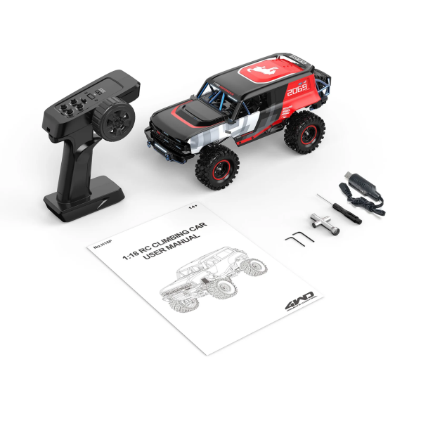 Радиоуправляемая машинка MJX Hyper Go H18P 1:18 4WD Brushless RC Crawler внедорожник 4200KV 500mAh DIG Радиоуправляемая машинка MJX Hyper Go H18P 1:18 4WD Brushless RC Crawler внедорожник 4200KV 500mAh DIG
