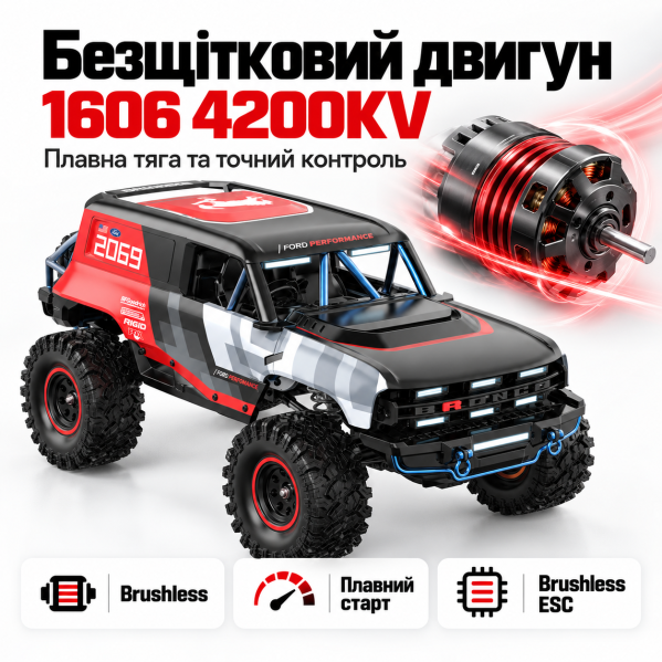 Радиоуправляемая машинка MJX Hyper Go H18P 1:18 4WD Brushless RC Crawler внедорожник 4200KV 500mAh DIG Радиоуправляемая машинка MJX Hyper Go H18P 1:18 4WD Brushless RC Crawler внедорожник 4200KV 500mAh DIG