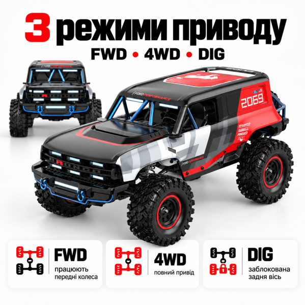 Радиоуправляемая машинка MJX Hyper Go H18P 1:18 4WD Brushless RC Crawler внедорожник 4200KV 500mAh DIG Радиоуправляемая машинка MJX Hyper Go H18P 1:18 4WD Brushless RC Crawler внедорожник 4200KV 500mAh DIG